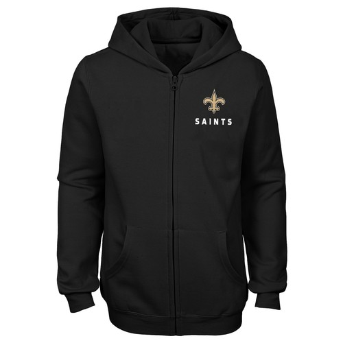 Outerstuff NFL Youth Girls New Orleans Saints Status Full Zip Hoodie - Picture 2 of 2