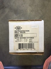New Alco Refrigeration Ball Valve # ABV4A 1/2" Inlet/Outlet ODF ABV 4 A