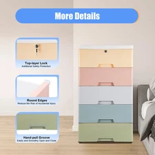 Dresser 5 Drawers Bedroom Furniture Storage Chest Organizer Closet Cabinet Home