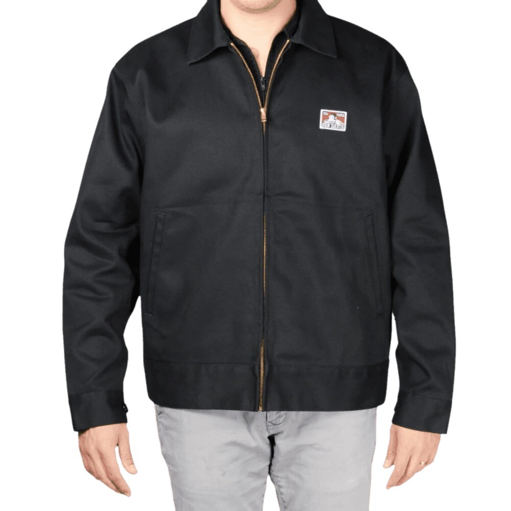 Ben Davis Men's Jacket Slash Pockets Heavy Duty Zip Front