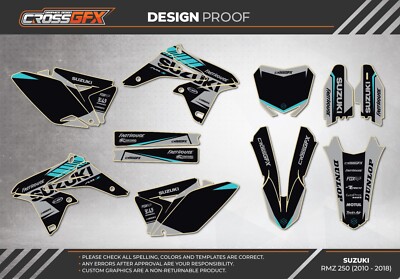 Suzuki Complete Graphics Kit for RM RMZ Z DRZ 50 65 70 85 125 250