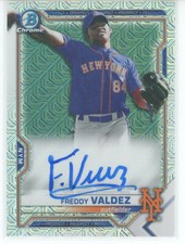2021 Bowman Chrome Prospects MOJO Auto #BMA-FV Freddy Valdez (Mets)
