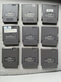 Nintendo NES Games Lot 9 Games Incl Power Punch II.  Tested Authentic