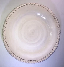 Pier 1 Import 9” White Melamine Appetizer/Snack Dishwasher Safe Plate-NEW-SHIP24