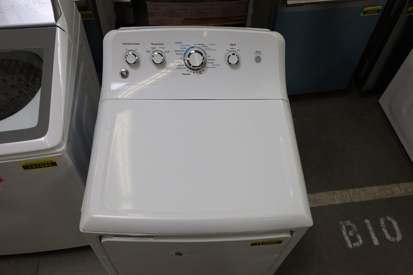 GE GTD42GASJWW 27" White Front Load Natural Gas Dryer 112599 eBay