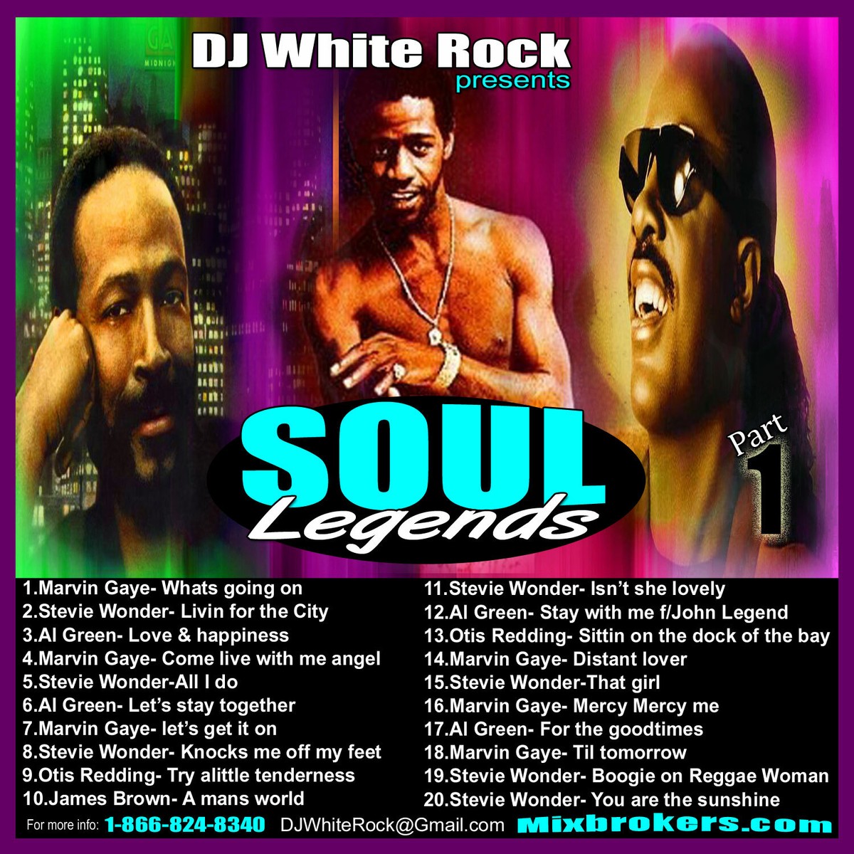 DJ White Rock Soul R&B Legends | eBay