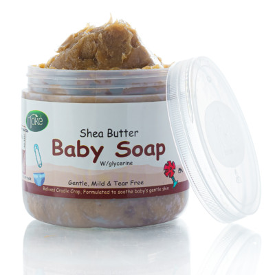 Toke Cosmetics Sheabutter natürliche Babyseife 500g mit Glycerin - sanft & mild