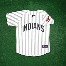 Cleveland Indians Majestic 1971 Cooperstown Men's Home White Jersey w/ Patch