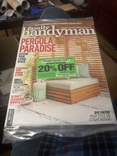 Family Handyman Magazine May 2020 Pergola Paradise Cleaning Tips Brand New Seal