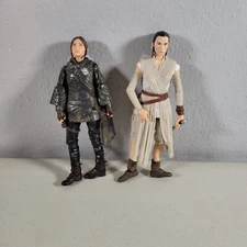 Star Wars Action Figures Lot Jyn and Rey Size 5.5in to 6" Tall