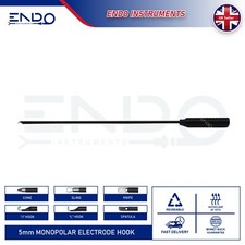 ENDO New Laparoscopic 5mm Monopolar Electrode L Hook J Spatula Electrodo Gancho
