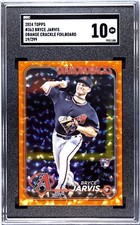 Bryce Jarvis 2024 Topps Series 2 ORANGE CRACKLE FOIL #/299 Diamondbacks SGC 10