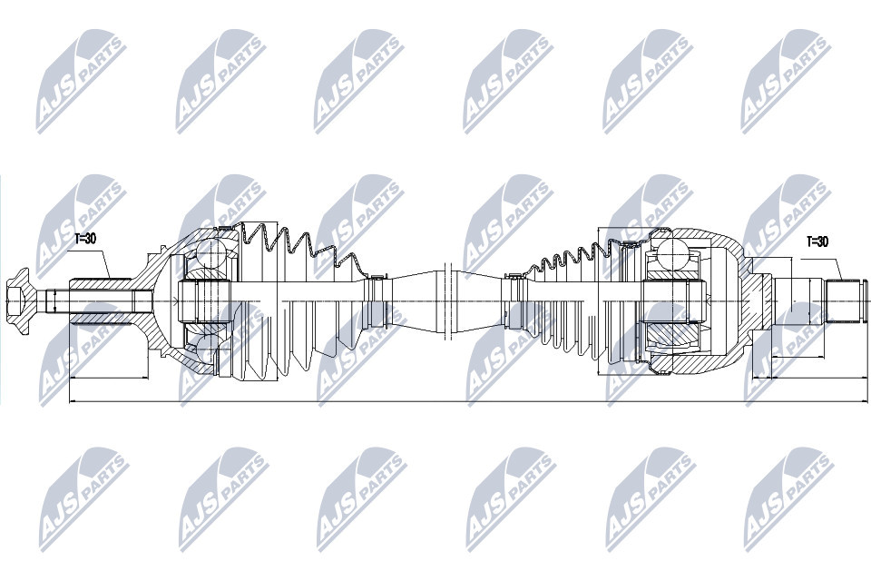 N.T.Y. NPW-ME-046.NTY Drive Shaft for MERCEDES-BENZ - Image 6