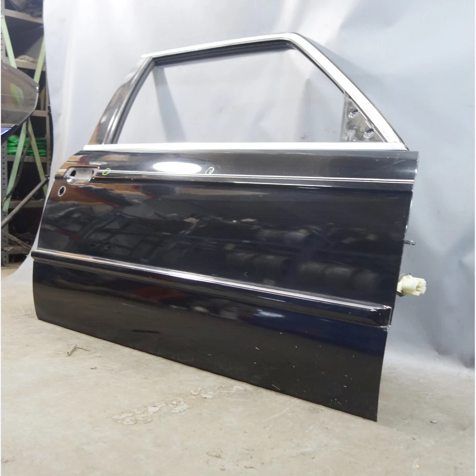 BMW E30 1984-1991 serie 3 cupé puerta delantera derecha carcasa negro azabache desnudo OEM Foto 2 de 4