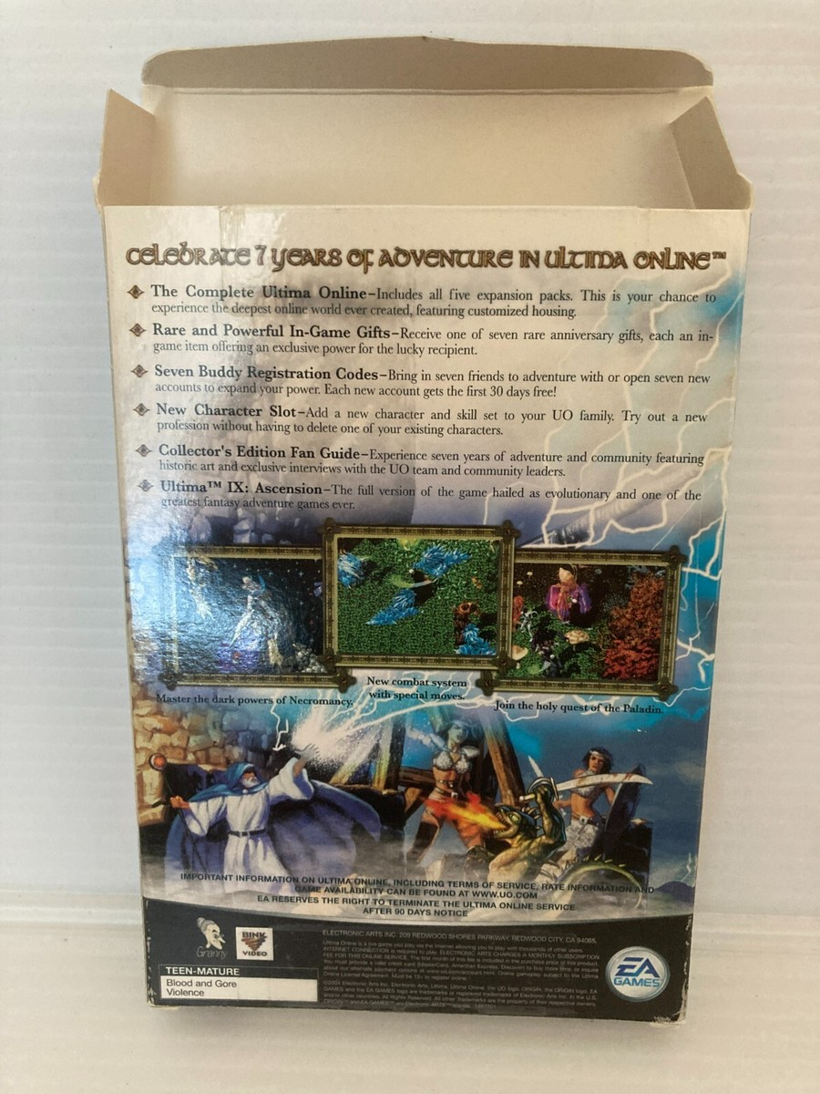 Ultima Online 7th Anniversary Edition (PC, 2004) Boxed w