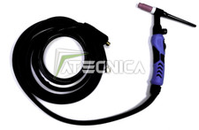 Torcia SR-26V-gas raffreddato per saldatura TIG con cavo da 4 mt