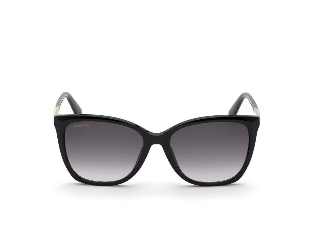 Swarovski SK310 01B Black Cat Eye Plastic Sunglasses Frame 
