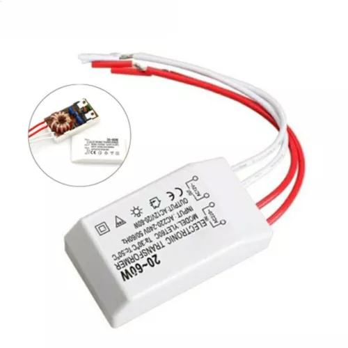 Auf Lampen Transformator-230V Dimmbar W 20-60 12V Elektronischer Halogen Trafo - Bild 6 von 24