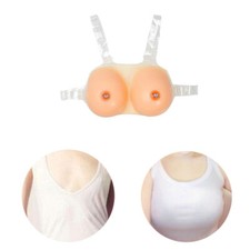 Silicone Breasts Straps-on Crossdressed Boobs Transgender Drag Queen Breastplate