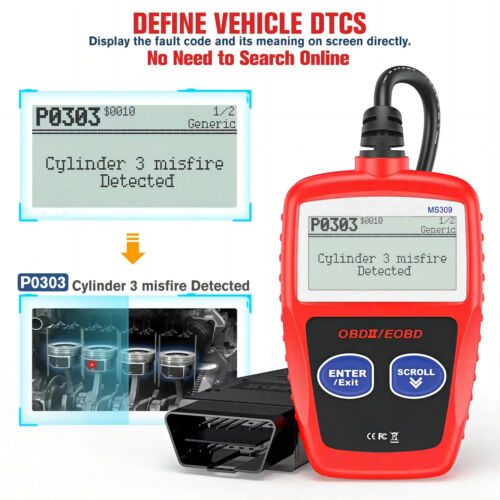 Car Diagnostic Tool Fault Code Reader Scanner with Enhanced Error Detection - Picture 3 of 16