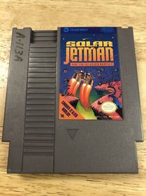 Juego Solar Jetman 1985 NES y funda directa de EE. UU. grabada y marcada, probada