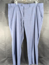 Lauren Ralph Lauren Mens Blue Plaid Straight Leg Dress Pants Size 42x30