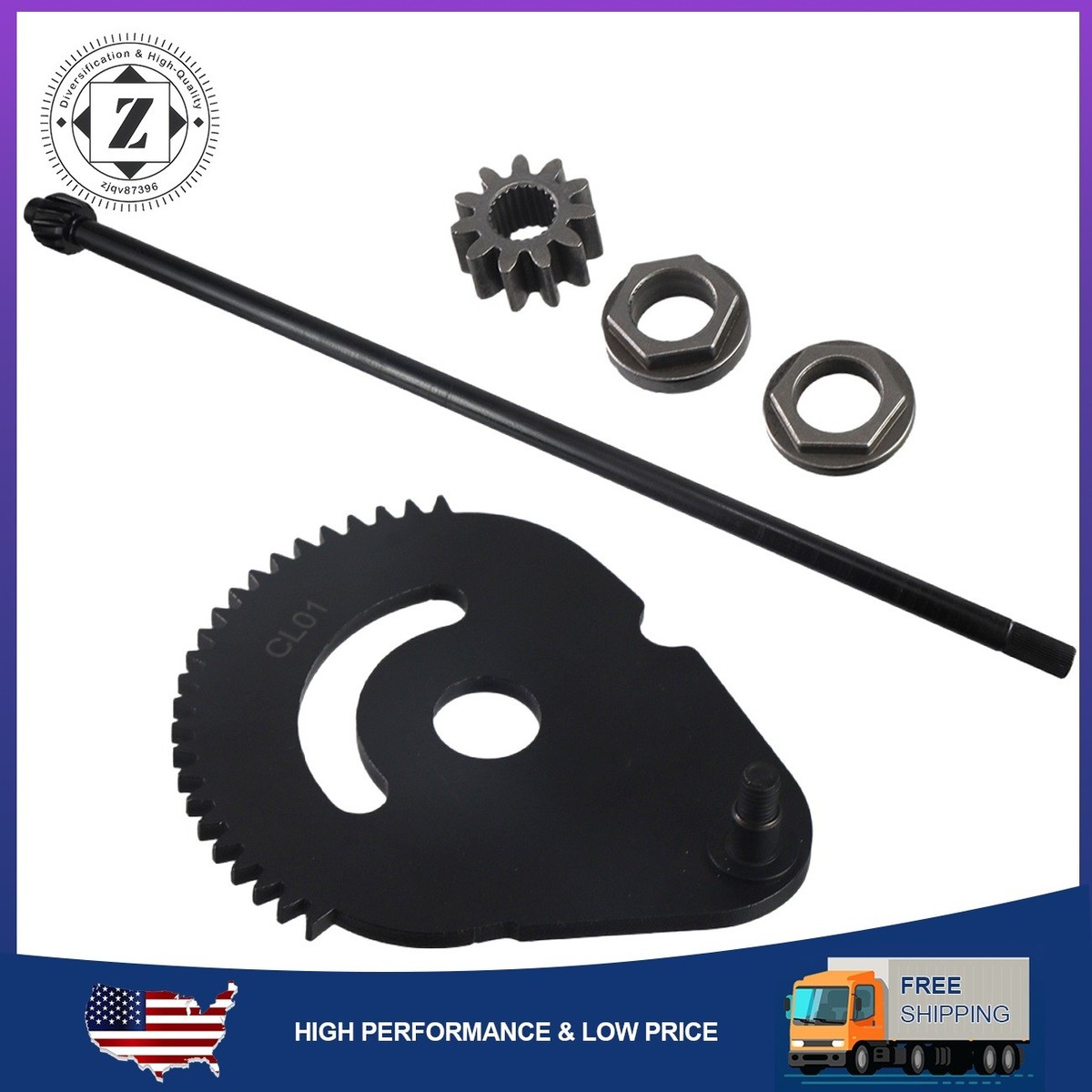 その他 RT-6093874295 Steering Rod Shaft & Gear Kit For MTD, Troy-Bilt, Cub Cadet