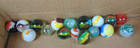 Vintage Atlas half pint jar full of vintage shooter marbles, free U.S. shipping — photo 6