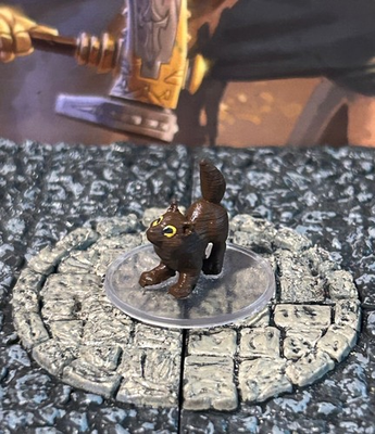 #ad #ad Brown Wolf Pup painted miniature Dungeons amp; Dragons Damp;D animal druid familiar $2.99