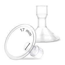MyFit 17mm Breast Pump Shields - Compatible with Medela  Lansinoh Pumps, 2pcs