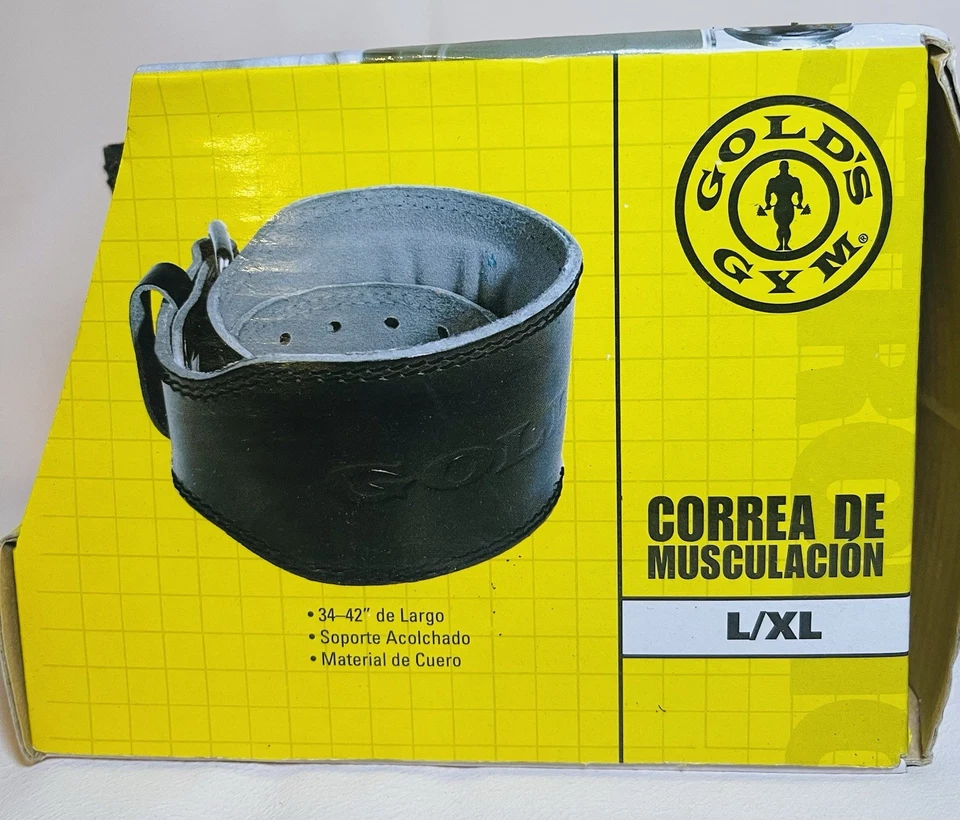 Cinturón de levantamiento de pesas Gold's Gym talla L/XL 34”-42” - nuevo en caja Foto 4 de 4