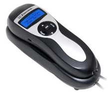 Emerson Slimline Caller ID Desk/Wall Mount Cord Phone EM-2516 BATTERY OPERATED