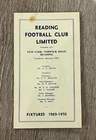 READING FC POCKET FIXTURE LIST - 1969-70 SEASON - SEE PHOTOS