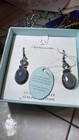YS Earrings 1.25”•925 SterlingSilver•Blue Topaz•Quartz•6.1g•Crafted In India NIB — photo 3