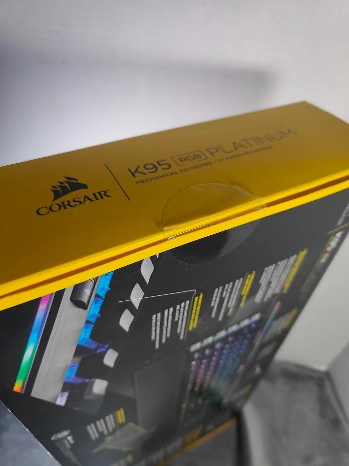 Corsair K95 RGB Platinum Mechanical Gaming Keyboard Cherry MX Brown Open Box - Image 3 of 4