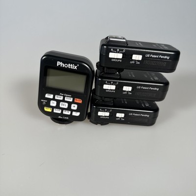 Phottix Odin Wireless TTL Set   1x Sender TCU + 3x Empfänger komplett für Canon