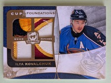 2008-09  The Cup - Foundations. Ilya Kovalchuk  Quad patch card. SSP #7/10 !!
