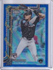 2025 Topps Holiday Griffin Conine #HC124 Rookie Chrome Blue Refractor #/199