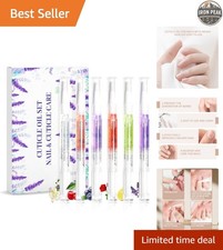 Nail Cuticle Oil Pen 6 Pcs Nourishing Oil for Dry Skin Care 1 Fl Oz Each