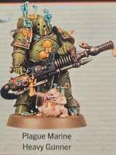 Warhammer 40k Kill Team Death Guard Heavy Gunner Plague Marine New on Sprue