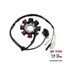 Magneto Stator Dual Ignition 4 wires AC 8 Poles for GY6 Engine 50cc 80cc 100cc