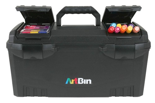 6918AB Twin Top 17 inch Supply Box, Portable Art & Craft Supply Organizer wit... - Picture 4 of 9
