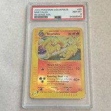 Ninetales Reverse Holo - PSA 8 NM-MT - Aquapolis 25/147 - Graded Pokemon Card on eBay
