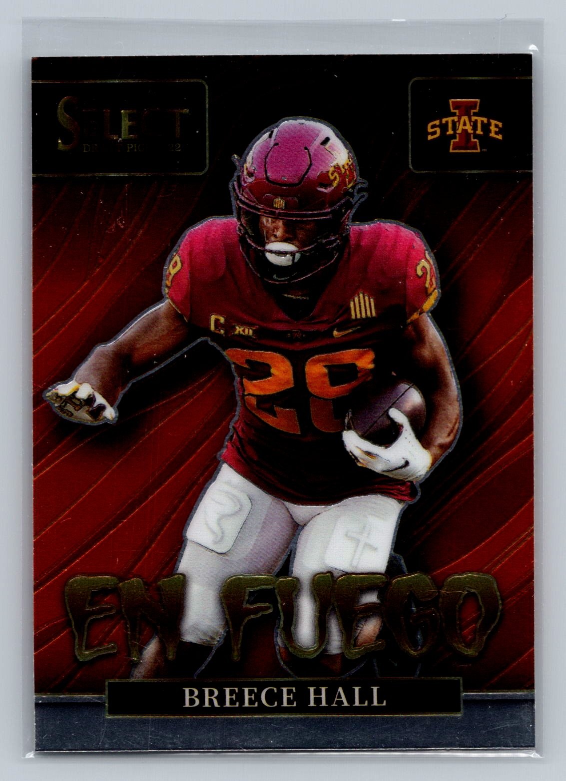 Breece Hall Panini Select Draft Picks EN Fuego #ENHA Base