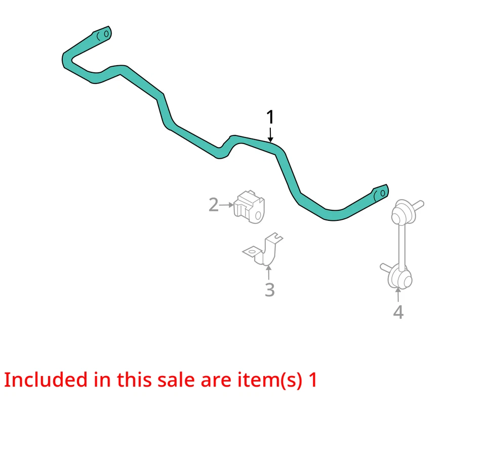 2015 Infiniti Q40 RWD Rear Stabilizer Bar OEM 91K Miles - LKQ425668452 - Image 4 of 4