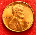 1944-S Lincoln Wheat Cent Penny GEM RED BU From an Original Bank Roll
