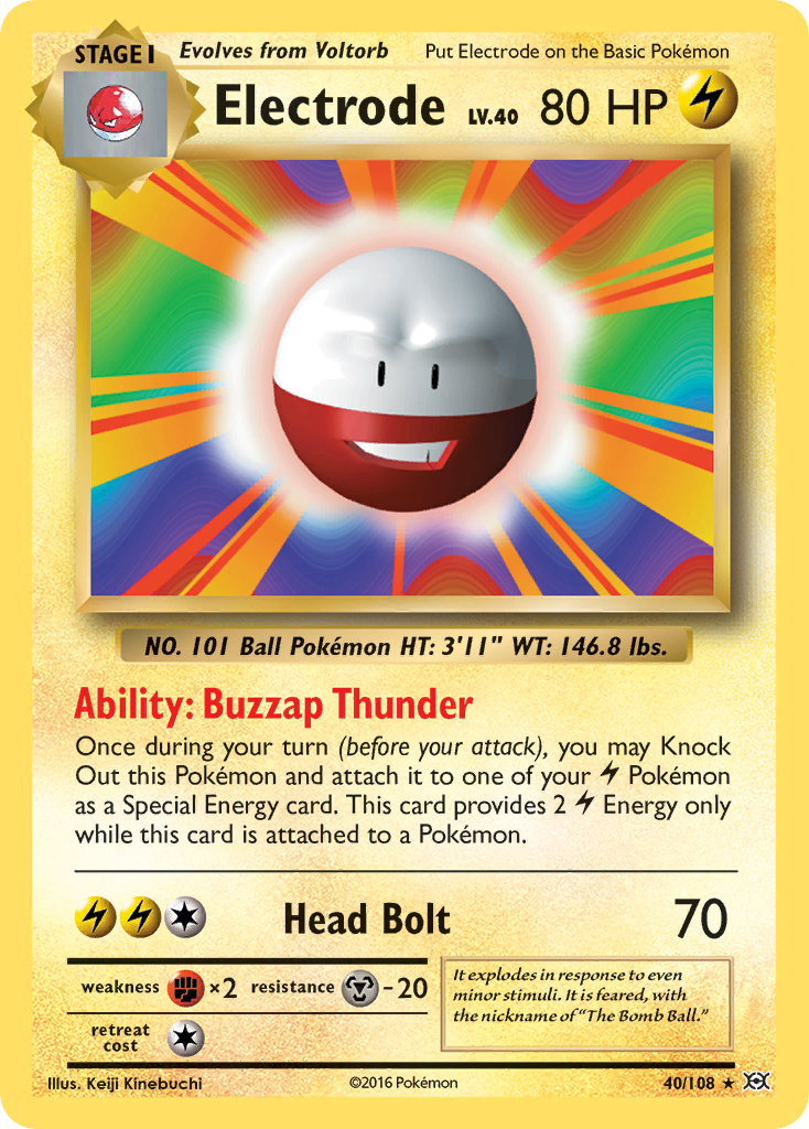 Eletode Electrode 40/108 Rare Evolutions | READ DESCRIPTION | eBay