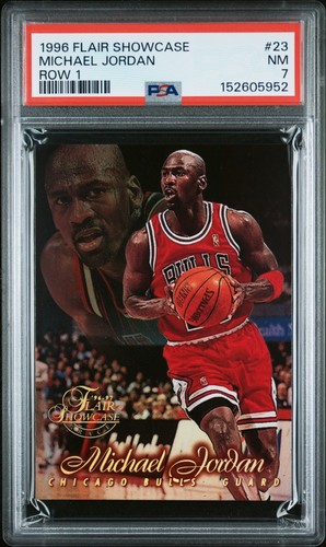 Michael Jordan [Row 1] #23 1996 Flair Showcase card