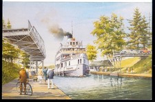 BLANK GREETING CARD - SAGAMO STEAMSHIP - MUSKOKA