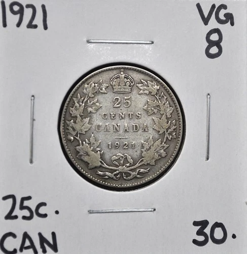 1921 Canada 25 Cents
